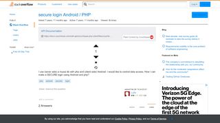 
                            5. secure login Android / PHP - Stack Overflow