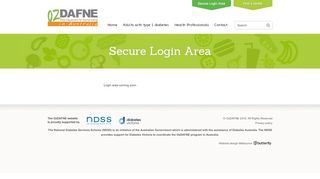 
                            6. Secure Login Area - OzDAFNE