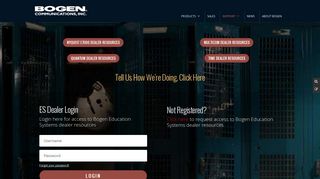 
                            1. Secure Login - Bogen Communications Education Systems