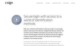 
                            5. Secure login — CSign