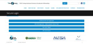 
                            9. Secure Login | Department of Energy - Krell Institute