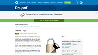 
                            4. Secure Login | Drupal.org