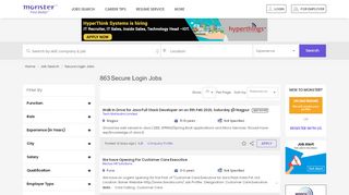 
                            3. Secure Login Jobs - Monster India