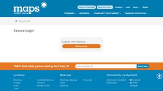 
                            9. Secure Login - Maps Credit Union - Maps Credit Union
