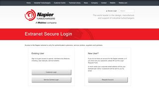 
                            4. Secure Login | Napier Turbochargers