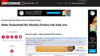 
                            11. Secure Login - Opera-Komfort für Firefox - Erweiterungen für ...