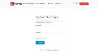 Secure Login - PayProp