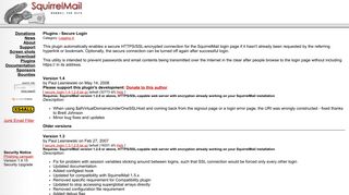 
                            5. Secure Login Plugin - SquirrelMail - Webmail for Nuts
