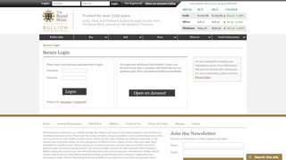 
                            8. Secure Login | Royal Mint Bullion