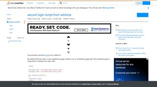 
                            4. secure login script from wikihow - Stack Overflow