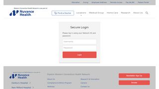 
                            8. Secure Login - Western Connecticut Health Network