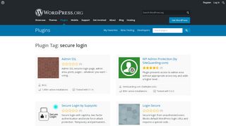 
                            7. secure login | WordPress.org