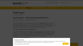 
                            2. Secure Logon 2 – damit knackt niemand Ihren PC! - Reiner SCT