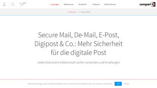 
                            6. Secure Mail, De-Mail, E-Post - sichere elektronische Post - Compart