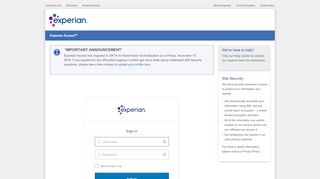 
                            5. Secure Member Login - Experian Access