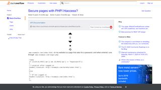 
                            12. Secure pages with PHP/.htaccess? - Stack Overflow
