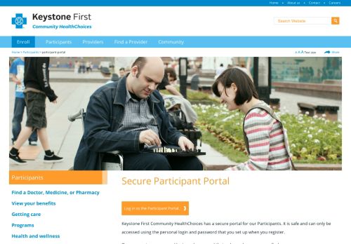
                            12. Secure Participant Portal - Keystone First Community HealthChoices