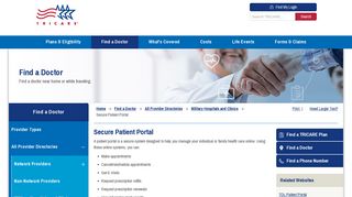 
                            4. Secure Patient Portal | TRICARE