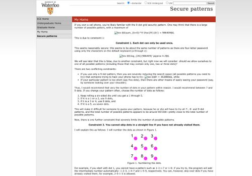 
                            3. Secure patterns | Department of Electrical and Computer Engineering ...