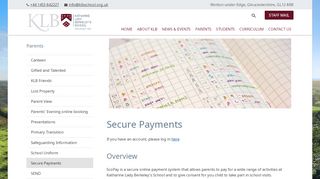 
                            12. Secure Payments - Welcome To Katharine Lady Berkeley's ...