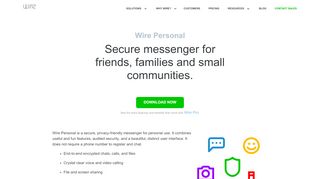 
                            4. Secure personal messenger · Wire