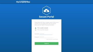 
                            3. Secure Portal