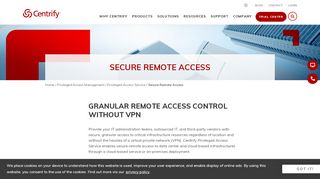 
                            10. Secure Remote Access Management | Centrify Zero Trust