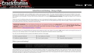 
                            5. Secure Salted Password Hashing - How to do it Properly - CrackStation
