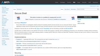 
                            2. Secure Shell - ArchWiki