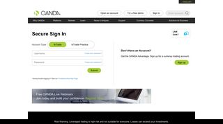 
                            13. Secure Sign In | OANDA Asia Pacific - Oanda Forex