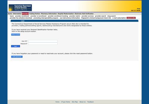 
                            10. Secure Site - Connecticut Medical Assistance Program