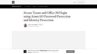 
                            8. Secure Teams and Office 365 login using AzureAD Password ...