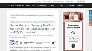 
                            6. Secure the Linux Server by Disallow the Remote Root Login (SSH and ...