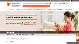 
                            2. Secure UPI | Baroda MPay (UPI App)| digital | personal | Bank of Baroda