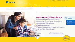 
                            12. Secure Your Child's Education by Aviva Young Scholar Plan