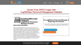 
                            8. Secure Your IMVU Login with LogMeOnce Password Management ...