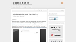 
                            13. Secure your page using Sitecore Login | Sitecore basics!