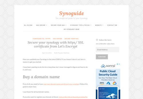 
                            12. Secure your synology with https/ SSL certificate from Let's Encrypt ...