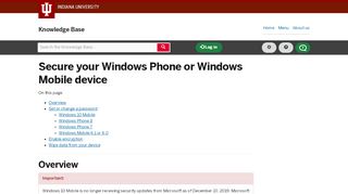 
                            3. Secure your Windows Phone or Windows Mobile device