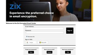 
                            2. Secure Zixcorp's website