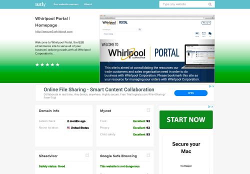 
                            4. secure5.whirlpool.com - Whirlpool Web World Home - Secure 5 ...