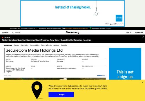 
                            12. SecureCom Media Holdings Ltd: Company Profile - Bloomberg