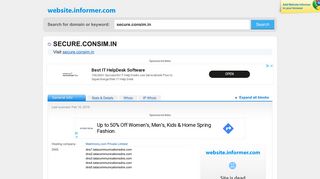 
                            3. secure.consim.in at Website Informer. Visit Secure Consim.