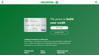 
                            2. Secured Credit Card - Green Dot