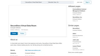 
                            9. SecureDocs Virtual Data Room | LinkedIn