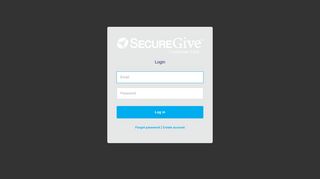 
                            3. SecureGive - Log in
