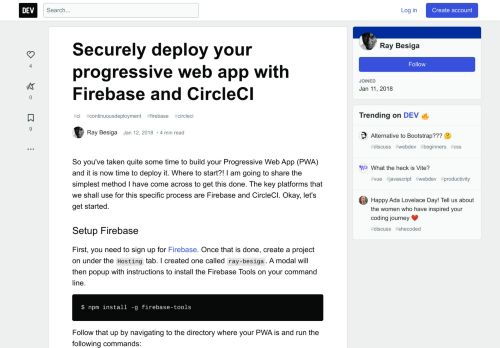 
                            13. Securely deploy your progressive web app with Firebase and CircleCI ...