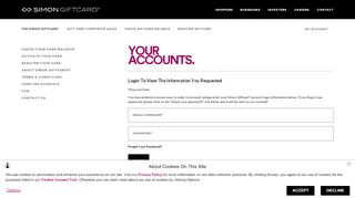
                            8. Securely Log Into Your Simon Giftcard Account - Simon Malls