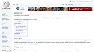 
                            8. SecureSafe - Wikipedia