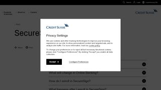 
                            3. SecureSign - Credit Suisse